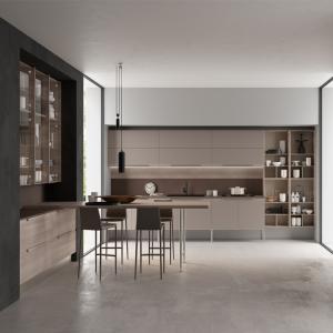 Quality Wooden Veneer Kitchen Cabinet Storage For Wholesales Modular Kitchen Cabinet wholesale