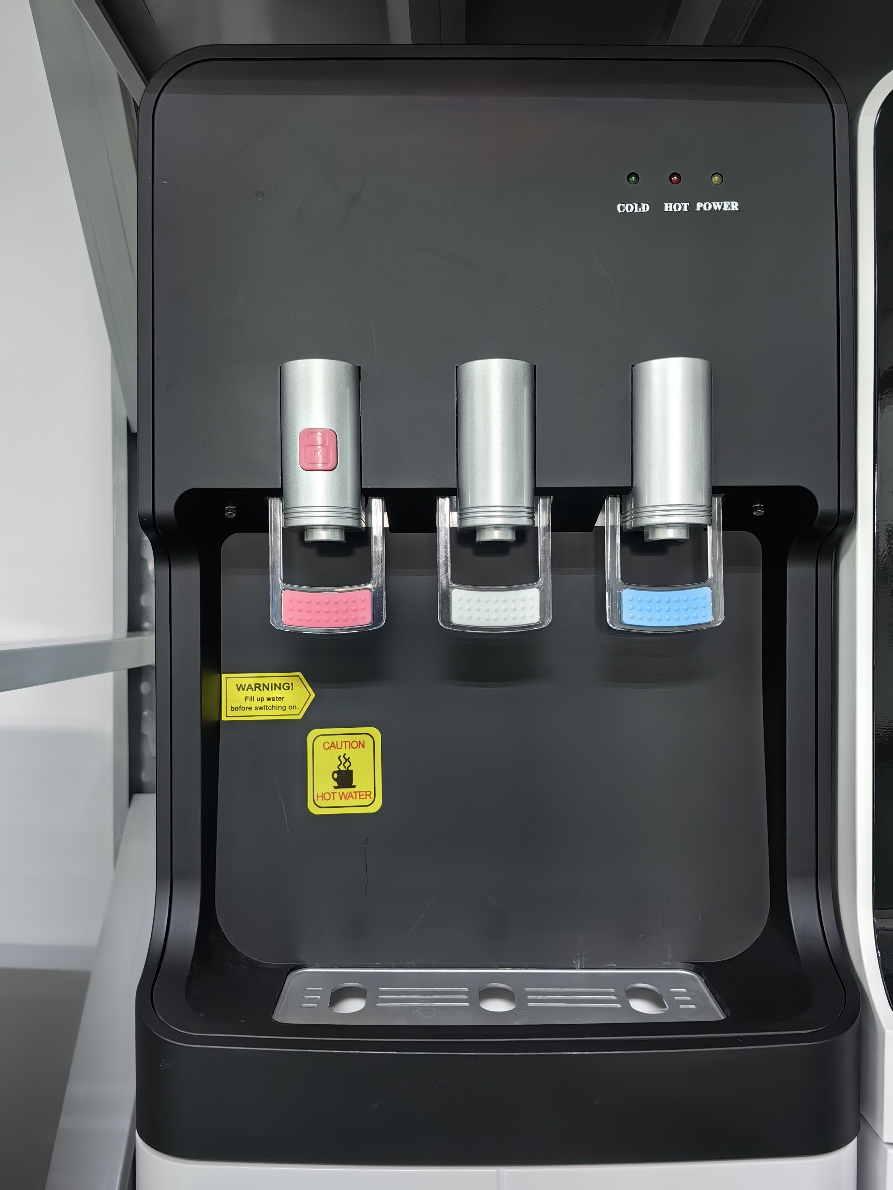 Silver/White/Black Hot and Cold Water Dispenser with Compressor Cooling Technology