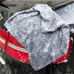 500GSM Reusable Cleaning Cloth 40X40CM Fluffy Microfiber Edgeless Washing