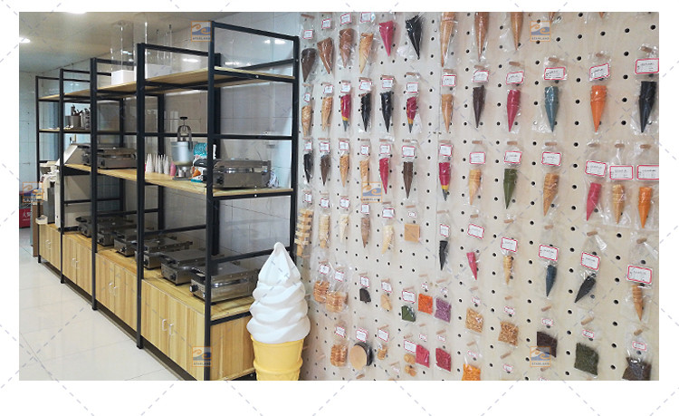 Tunnel Type Automatic Ice Cream Shop Equipment Ice Cream Cone Making Machine