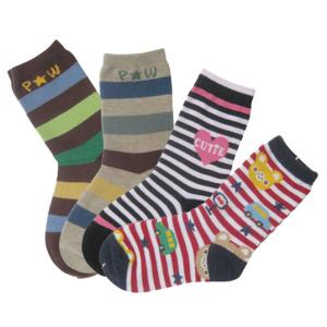 Quality Custom color cotton Striped Patterned Children's Socks wholesale