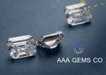 OEM Classical Emerald Cut Moissanite White For Ring , Earring