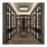 Combination Glass Door Wooden Wardrobes for Modern Hotel Apartment in Contempora
