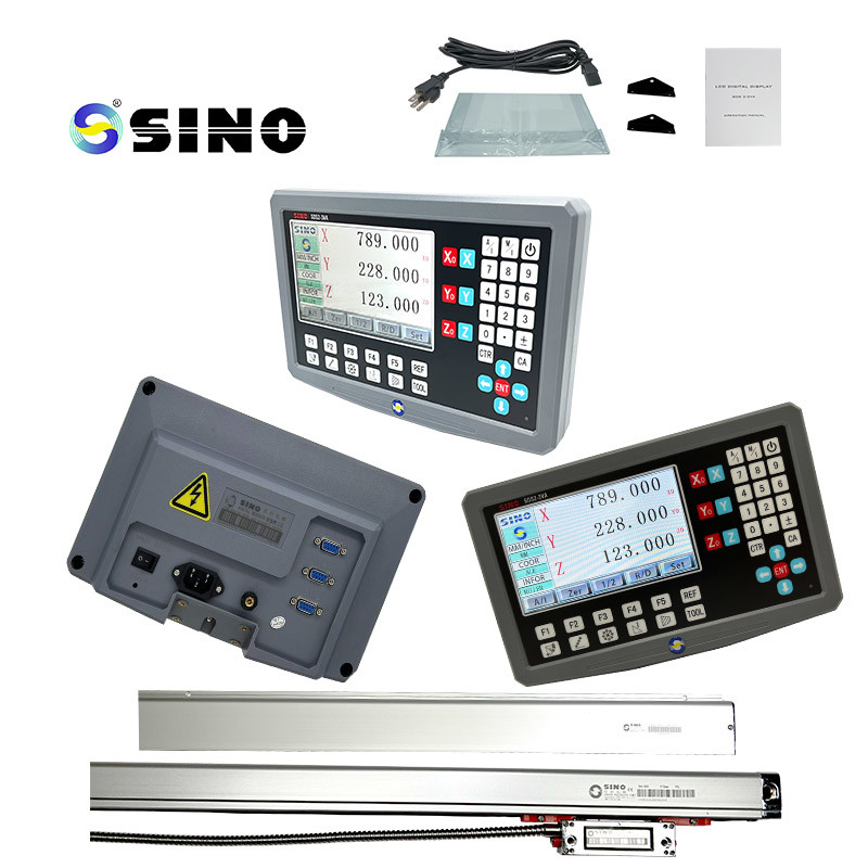LCD DRO Linear Scale Optical Encoder SDS2-3VA A 3 Axis Milling Lathe