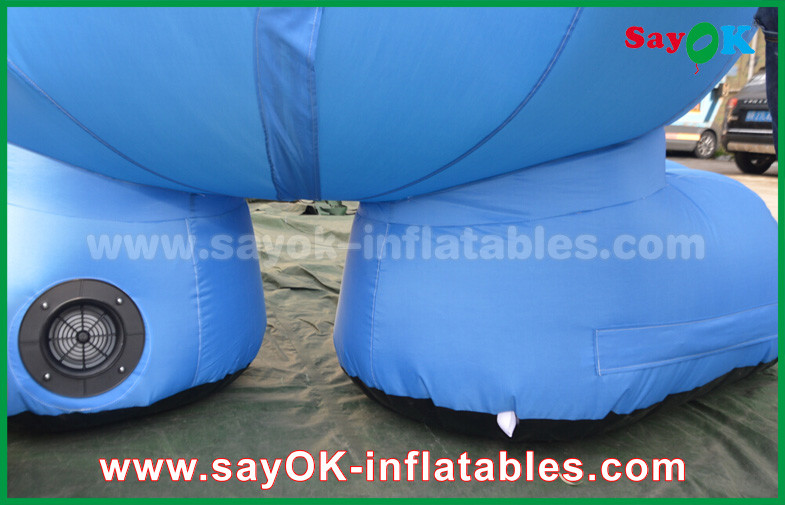 210D Oxford Cloth Lovely Rabbit Inflatable Cartoon Characters For Promotion