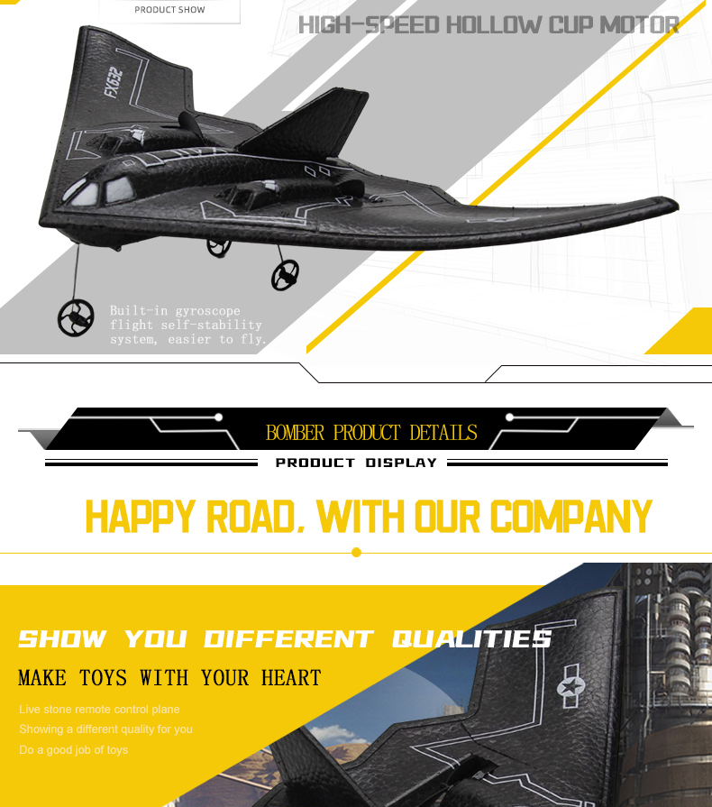 Frequency Fx632 Rc Airplane Mini 2ch Aircraft Drone 2.4GHz Wireless Control Toys for Wonderful Children's Gift