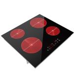 Warm Keeping 4 Burner Ceramic Cooktop , 6000W Infrared Induction Cooker Auto Off