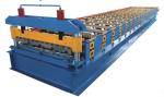 840 Roofing Sheet Roll Forming Machine , Blue Corrugated Roof Sheet Making