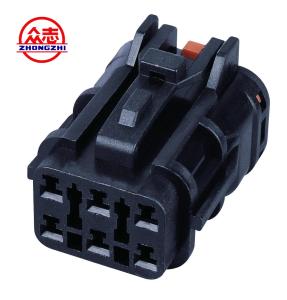 Quality Black Color Female Waterproof Automotive Wire Connectors 6 Pins With Lock wholesale