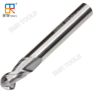 Quality HRC45 Solid carbide 2flute ball nose AlTiN Coating for metal milling 1mm to 20mm wholesale
