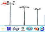 Q345 Steel HDG 40M 60 Lamps High Mast Tower Steel Square Light Poles 15 Years