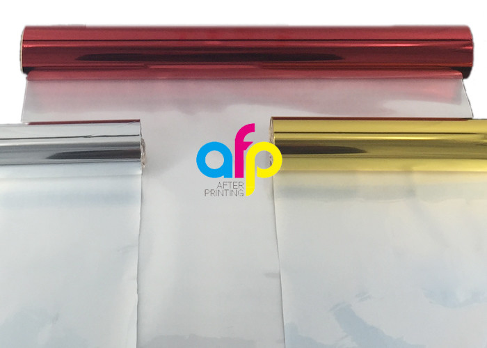 640mm * 120m Colorful Stamping Foils , Gold Stamping Foil For Soft / Hard Plastic