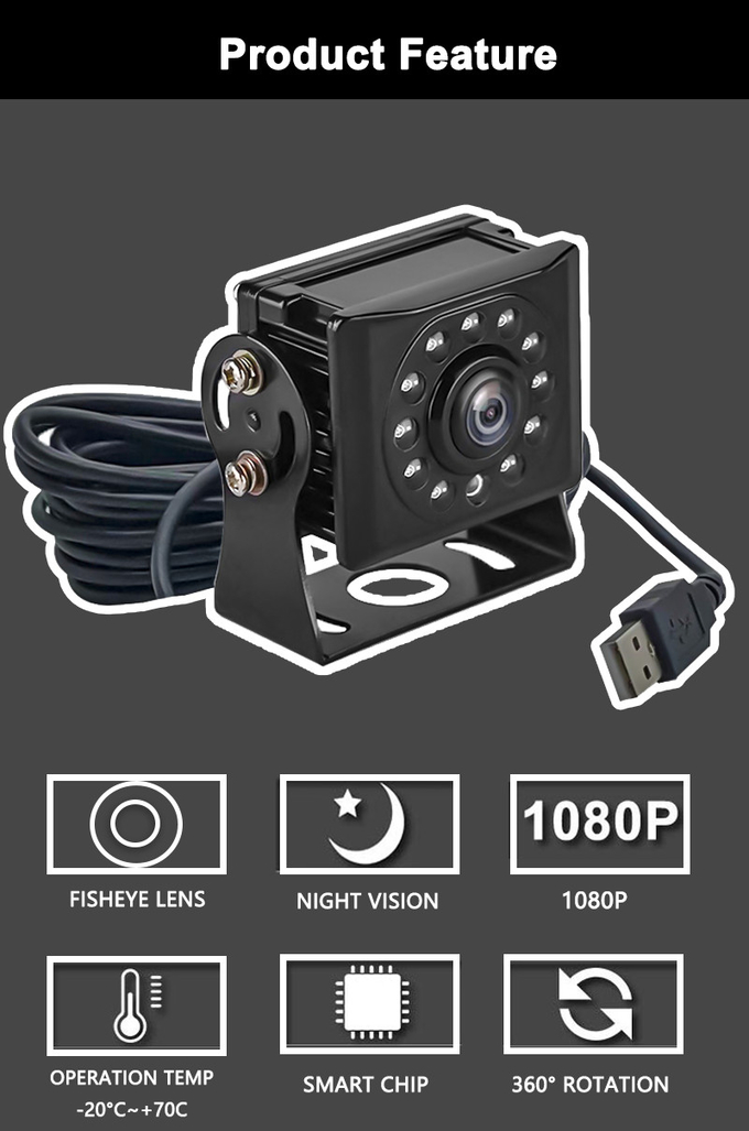 360 Degree Wireless Forklift Camera System Car Reversing Aid Night View
