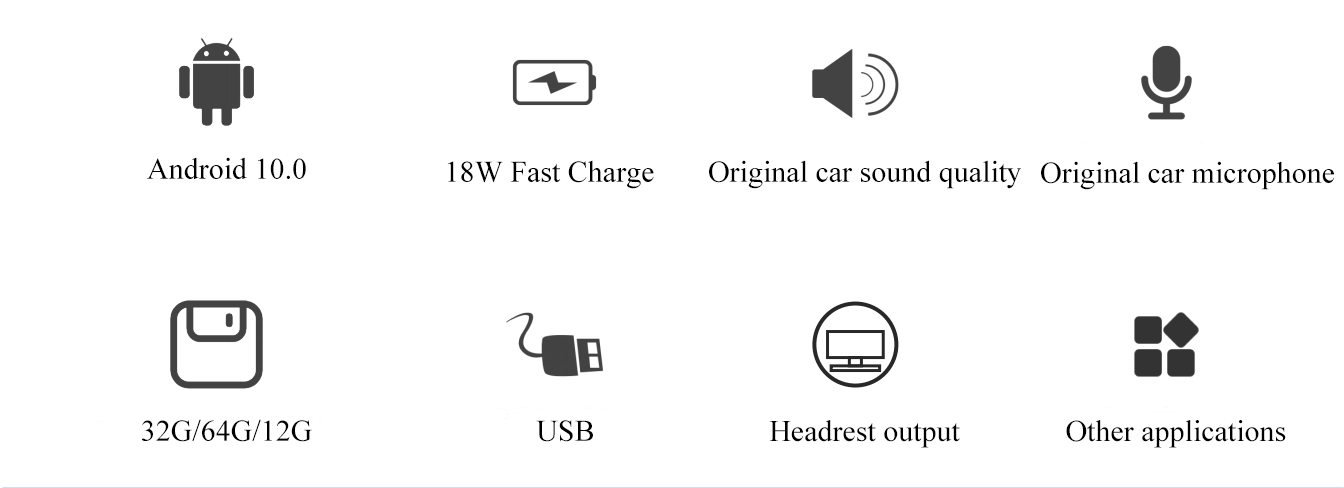 64G Smart Carplay AI Box For Audi A4L Allroad 2017 2018 2019 2020