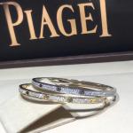 Women White Gold Diamond Bracelet , 18K Gold Love Bracelet With Gemstone