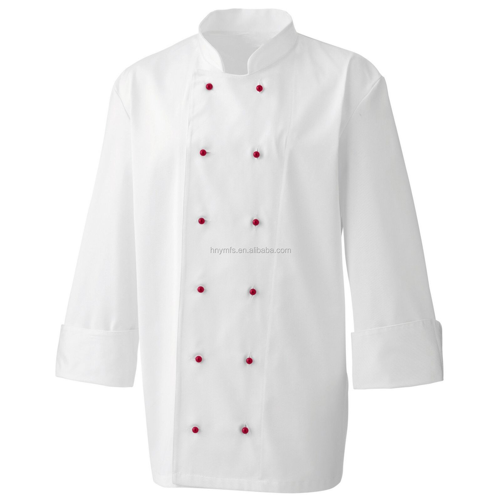 Double Buttons Unisex Design Pure Cotton Executive Chef Coats