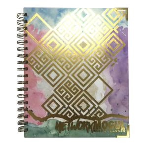 Quality 210pp ODM Personal Business Journal Planner Thick Paper 2.5mm Gold Hot Stamping Organizer wholesale