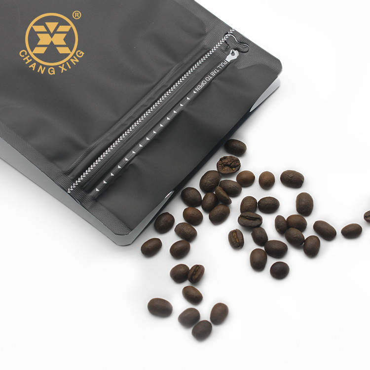 Stand up Resealable Coffee Packaging Bags Airtight zipper coffee bags