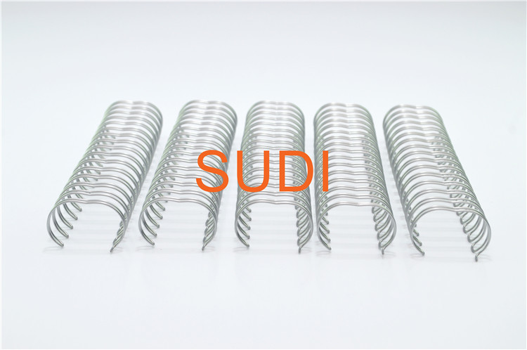 Twin Loop Coated Steel ODM 2:1 Pitch Metal Binding Coils