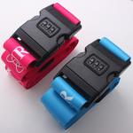 Bright Luggage Name Straps , Luggage Belt Strap With Removable Buckle