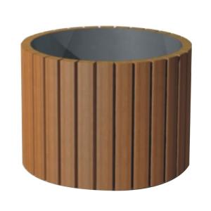 Quality PU Paint Finish Outdoor Large Planters Camphor Wood Material wholesale