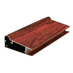 Quality Heat Transfer Windows T8 2.0mm Wood Finish Aluminium Profiles wholesale
