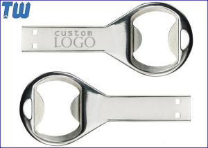 Quality Customized Logo Durable Full Metal Bottle Opener 64GB Thumbdrive Stick wholesale