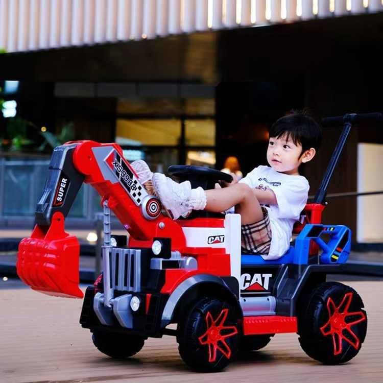 Unisex 6v All-electric Ride On Construction Truck Car with Music 2023 PP Plastic
