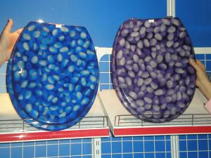 Quality resin toilet seat,17'18'19'Uropean standard,USA stardard,color rocks design wholesale