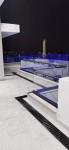 Modern Aluminum U Channel Glass Railing Customized Frameless Glass Balcony