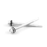 GB Standard 12x75mm Hex Flange Stainless Steel Bi-Metal Self Drilling Screws