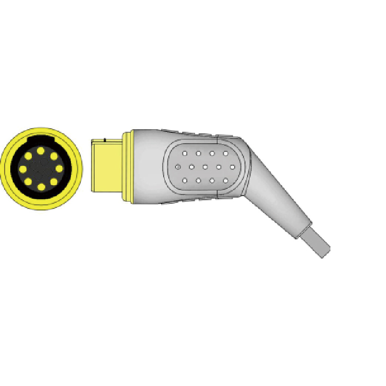 Arrow 8 Pin Blood Pressure Monitor IBP Adapter Cable To Merit Transducer