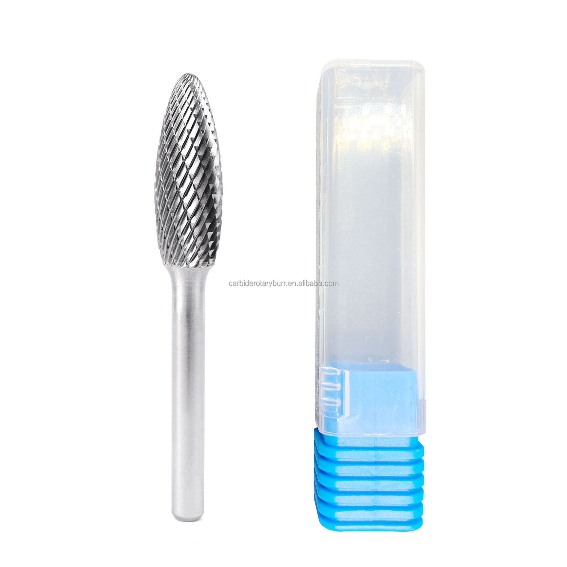 Tungsten Carbide Burr Double Cut 6mm Shank for Metal Grinding