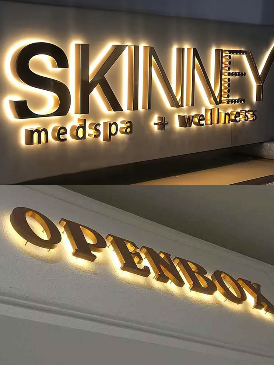 50000 Hours Working Lifetime Custom Mall Signage 3D Acrylic LED Light Sign for Wedding