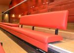 Telescopic Indoor Bleacher Seating / Leather Stadium Seating Systems For School