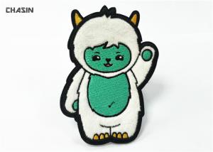 Quality Furry Fabric Clothing Embroidery Patches Cute Animal Self - Adhesive Backing wholesale