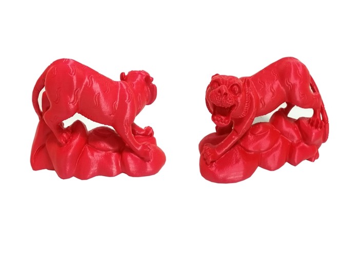 Silk Filament Red Color PLA Polycarbonate 3D Printer Filament 1.75 mm Diameter