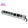 Buy cheap Aluminum- alloy power strip with 2 port USB 5V 2.1A & 4 Ways USA outlets from wholesalers
