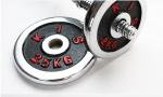 dia25mm cast iron electroplating dumbbell barbell palte for weight lifting