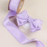 Wrinkle Edge Polyester Satin Ribbon 25mm-38mm Double Faced Satin Ribbon