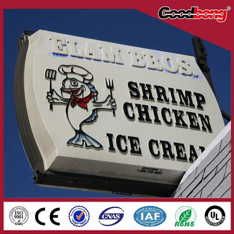 Advertising restaurant shop sign, advertising sign , shop billboard