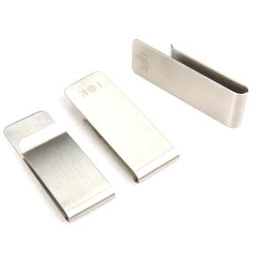 Quality Custom logo antique bronze plating stainless steel metal money clip wholesale