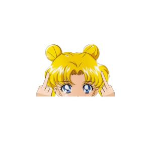 Quality Sailor Moon Anime Car Stickers Die Cut 3D Motion Lenticular Sticker For Lap Top wholesale