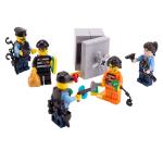 MOC city accessories plioceman mini figure container diamond money safe box