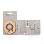 Movable Rattle Ball Walrus Shape Wooden Silicone Teether Safe For Baby