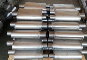 Quality Stainless Steel 409 Center Universal Exhaust Muffler Races 12 Inlet / Outlet 2.5&quot; 63mm wholesale