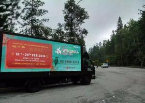 Quality 2R1G1B PH12 led screen billboard truck Mounted Installation , led display trailer wholesale