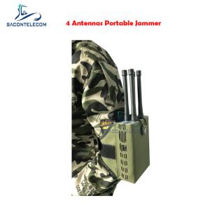 Quality Portable Car Remote Signal Jammer 4 Bands 30w Powerful 500m Distance wholesale