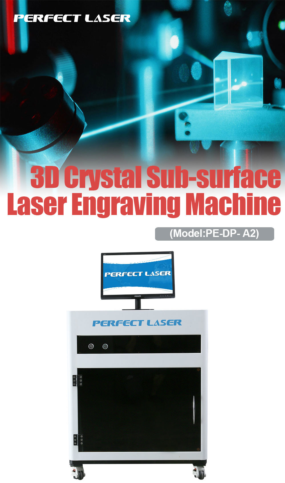 3D Automatic Mini transparent Crystal Glass Acrylic Laser Engraver Engraving Machines With CCD Camera