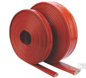 Quality Silicone Coated Fiberglass Sleeving Conduit , High Temperature Flame Retardant Sleeving wholesale